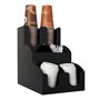 Organizer voor koffiebekers en -deksels To Go 31cm x 30,5cm x 21cm Zwart - Horecavoordeel.com