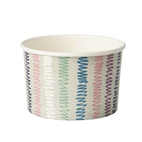 Snackbekers Karton To Go rond 250ml Ø 9cm x 6cm met bedrukking - Horecavoordeel.com