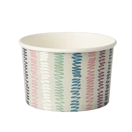 Snackbekers Karton To Go rond 250ml Ø 9cm x 6cm met bedrukking