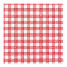 Servetten ROYAL Collection 1/4 vouw 40cm x 40cm Rood Vichy Karo