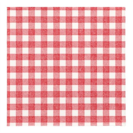 Servetten ROYAL Collection 1/4 vouw 40cm x 40cm Rood Vichy Karo