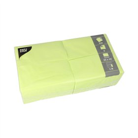 Servetten 3-laags 1/8 vouw 33cm x 33cm lime