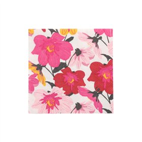 Servetten 3-laags 1/4 vouw 25cm x 25cm Blomster