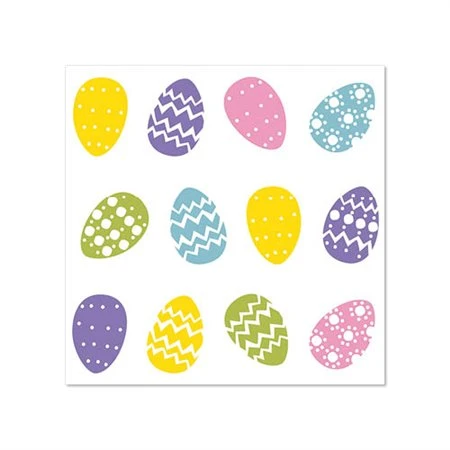 Servetten 3-laags 1/4 vouw 25cm x 25cm Coloured Eggs