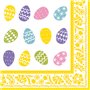 Servetten 3-laags 1/4 vouw 40cm x 40cm Coloured Eggs - Horecavoordeel.com