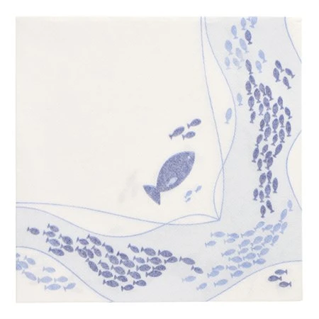Servetten ROYAL Collection 1/4 vouw 40cm x 40cm Fish