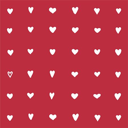 Servetten 3-laags 1/4 vouw 33cm x 33cm Hearts