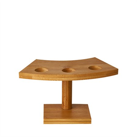 Plateau bamboe 9cm x 16cm x 7,6cm voor 3 amuse cones
