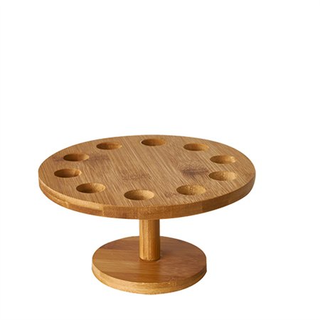 Plateau bamboe rond Ø 18cm x 9cm voor 10 amuse cones