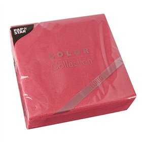 Servetten 2-laags PUNTO 1/4 vouw 38cm x 38cm Fuchsia micro reliëf - Horecavoordeel.com