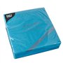 Servetten 2-laags PUNTO 1/4 vouw 38cm x 38cm Turkoois micro reliëf - Horecavoordeel.com