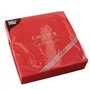 Servetten 2-laags PUNTO 1/4 vouw 38cm x 38cm Rood micro reliëf - Horecavoordeel.com
