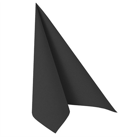 Servetten ROYAL Collection 1/4 vouw 48cm x 48cm Zwart