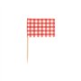 Decoprikkers 8cm Rood Vichy Karo - Horecavoordeel.com