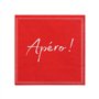 Servetten 3-laags 1/4 vouw 25cm x 25cm Rood Apero