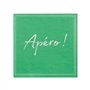Servetten 3-laags 1/4 vouw 25cm x 25cm Groen Apero