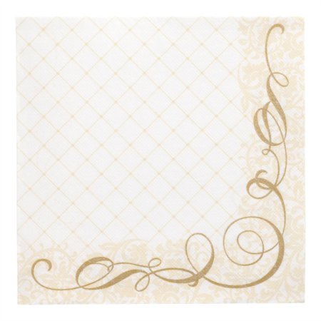 Servetten ROYAL Collection 1/4 vouw 40cm x 40cm Goud Megan