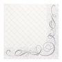 Servetten ROYAL Collection 1/4 vouw 40cm x 40cm Zilver Megan