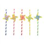 Drinkrietjes Papier Ø 6mm x 20cm kleuren assortiment Windmill - Horecavoordeel.com