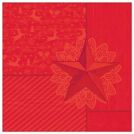Servetten ROYAL Collection 1/4 vouw 40cm x 40cm Rood Rising Star