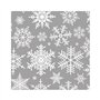 Servetten 3-laags 1/4 vouw 25cm x 25cm Zilver Snöstjärnor - Horecavoordeel.com