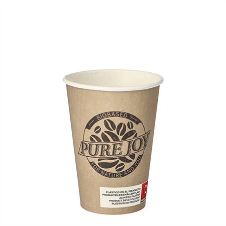 Drinkbekers Karton 0,18 l Ø 7cm x 9,2cm Taupe Pure Joy