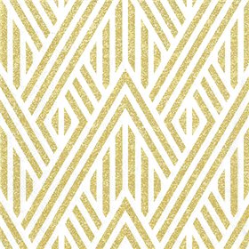 Servetten 3-laags 1/4 vouw 33cm x 33cm goud New Year - Horecavoordeel.com