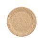 Borden Karton Pure rond Ø 15cm Bruin