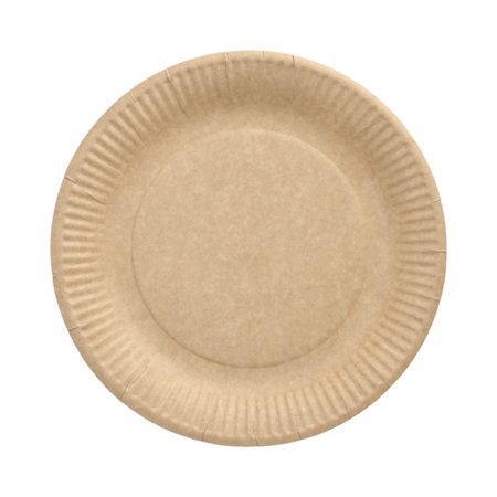 Borden Karton Pure rond Ø 23cm Bruin