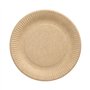 Borden Karton Pure rond Ø 23cm Bruin