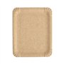 Schaaltjes Karton Pure rechthoekig 16,5cm x 20cm Bruin - Horecavoordeel.com
