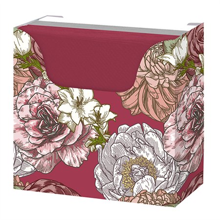 Servetten 1-laags 1/4 vouw 33cm x 33cm Rosor in buffetbox