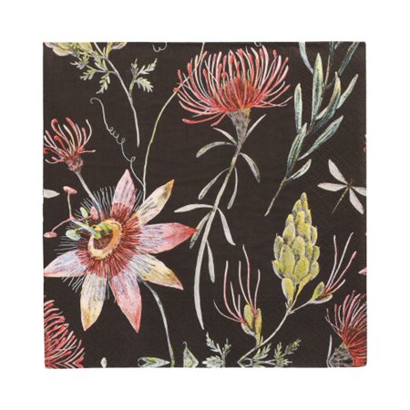 Servetten 3-laags 1/4 vouw 33cm x 33cm Flowers