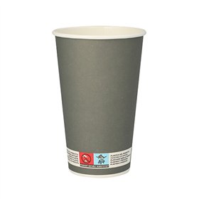 Drinkbekers Karton 0,4 l Ø 9cm x 13,5cm Grijs Beer
