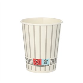 Drinkbekers Karton 0,2 l Ø 8cm x 9,1cm grijs/Zilver Wine / Gin Tonic - Horecavoordeel.com