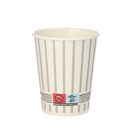 Drinkbekers Karton 0,2 l Ø 8cm x 9,1cm grijs/Zilver Wine / Gin Tonic - Horecavoordeel.com