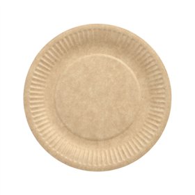 Borden Karton Pure rond Ø 19cm Bruin