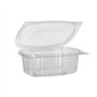 Saladebakken met deksels R-PET ovaal 375ml 5cm x 11,5cm x 14,4cm Transparant - Horecavoordeel.com