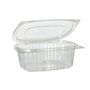 Saladebakken met deksels R-PET ovaal 500ml 5,5cm x 12,4cm x 15cm Transparant