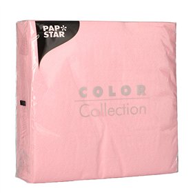 Servetten 1-laags 1/4 vouw 33cm x 33cm Roze