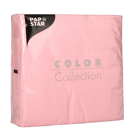 Servetten 1-laags 1/4 vouw 33cm x 33cm Roze