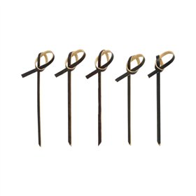 Fingerfood Amuse spiesjes 6cm Zwart Knot