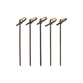 Fingerfood Amuse spiesjes 10cm Zwart Knot - Horecavoordeel.com