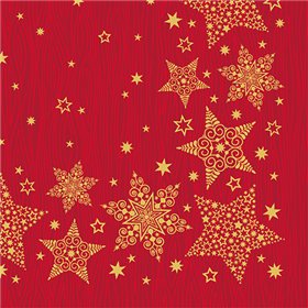 Servetten 3-laags 1/4 vouw 40cm x 40cm Christmas Shine - Horecavoordeel.com
