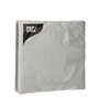 Servetten 3-laags 1/4 vouw 25cm x 25cm Zilver