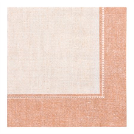 Servetten ROYAL Collection 1/4 vouw 40cm x 40cm Terracotta Linum - Horecavoordeel.com