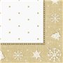 Servetten ROYAL Collection 1/4 vouw 40cm x 40cm Goud X-Mas - Horecavoordeel.com