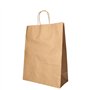 Draagtassen Papier 35cm x 26cm x 12cm Bruin met gedraaid handvat