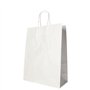 Draagtassen Papier 35cm x 26cm x 12cm Wit met gedraaid handvat