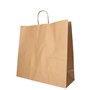 Draagtassen Papier 35cm x 35cm x 14cm Bruin met gedraaid handvat